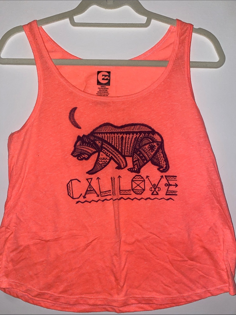 Billabong Cali Love Coral Graphic Tank Top